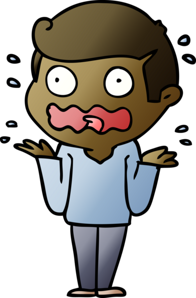 Çizgi filmdeki adam bir insan tarafından çizilmiş.