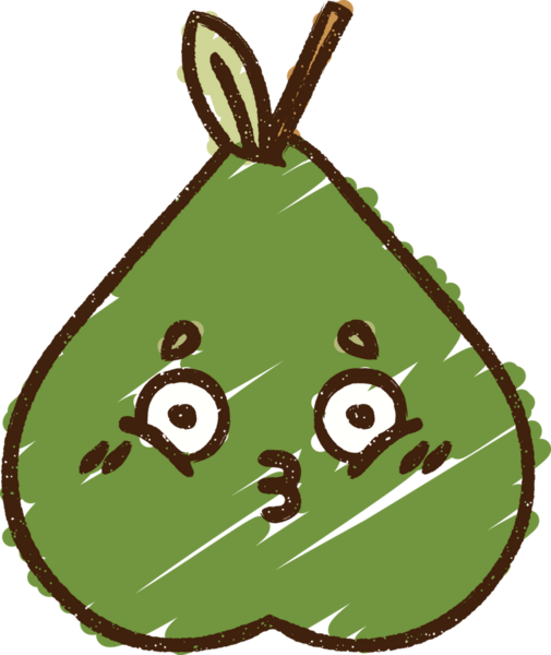 Bir insan tarafından çizilen Armut Tebeşiri