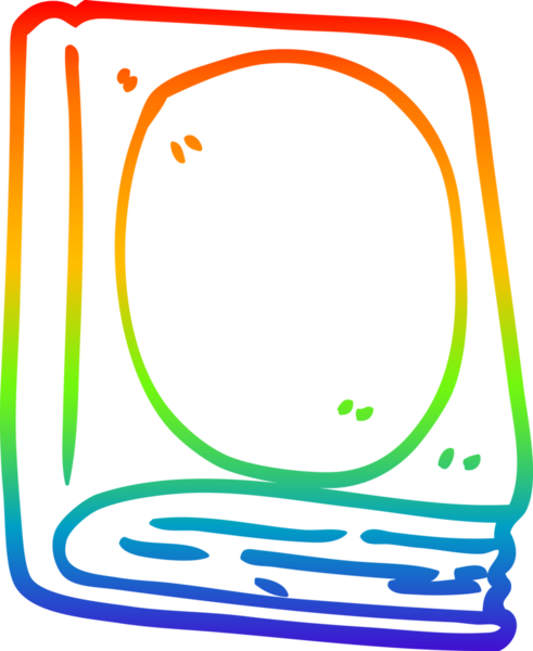 gökkuşağı gradyan çizgi çizimi bir insan tarafından çizilmiş bir çizgi roman