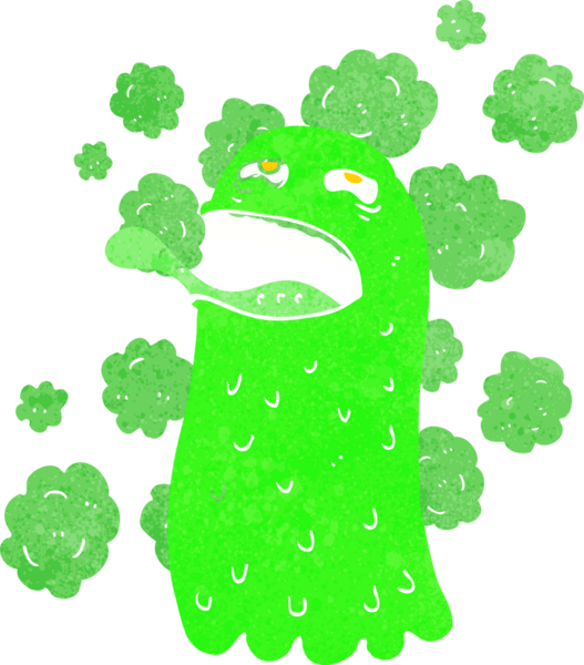 Bir insan tarafından çizilmiş komik bir hayalet.