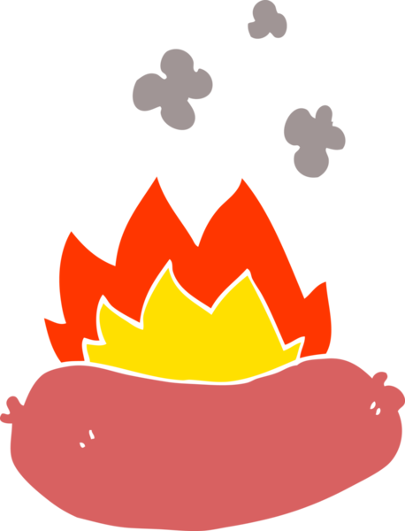 Bir insan tarafından çizilmiş karalama sosisleri.