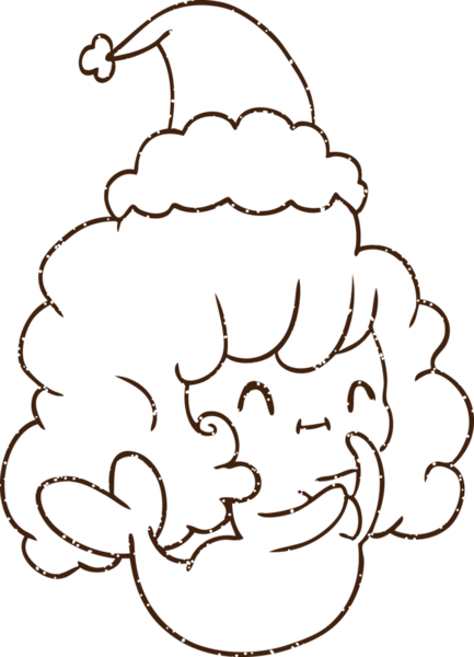 Bir insan tarafından çizilmiş Noel Denizkızı Kömürü