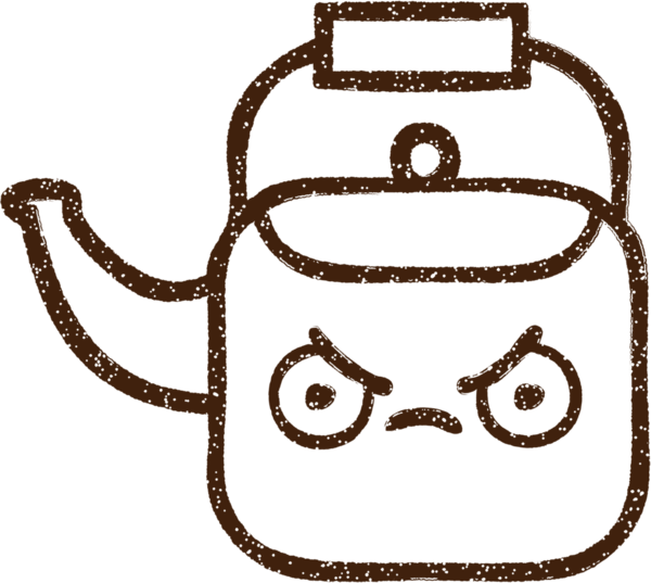 Bir insan tarafından çizilen Sıcak Çaydanlık Kömürü