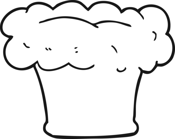 Bir insan tarafından çizilmiş siyah beyaz ekmek karikatürü.