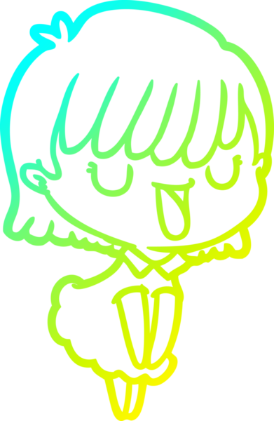 Bir insan tarafından çizilmiş bir karikatür kadın çizimi.