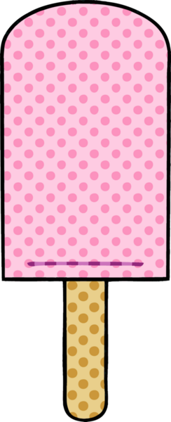 Bir insan tarafından çizilmiş tuhaf bir çizgi film tarzı buz lolipopu.