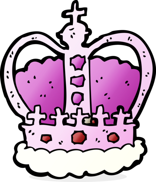 Bir insan tarafından çizilmiş kraliyet tacı.