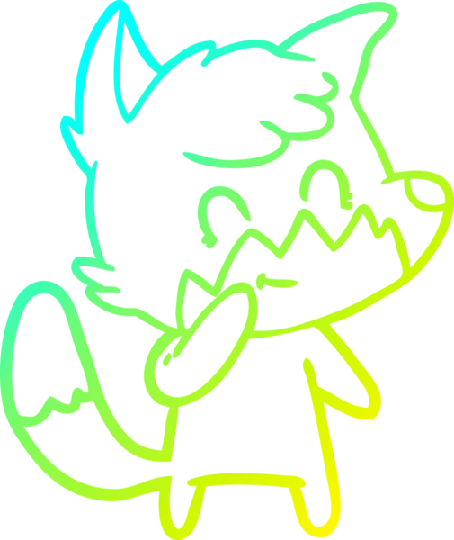 Bir insan tarafından çizilmiş soğuk hava çizgisi.