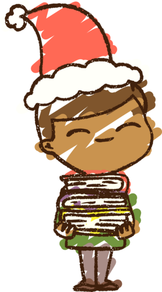 Bir insan tarafından çizilen Noel Adam Tebeşiri