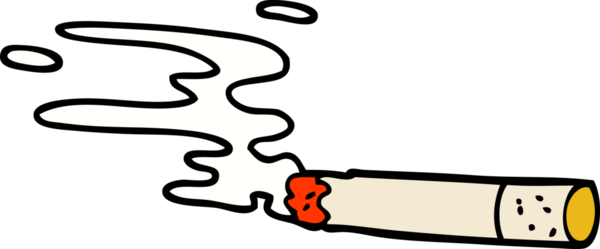 Bir insan tarafından çizilmiş karalama sigarası.