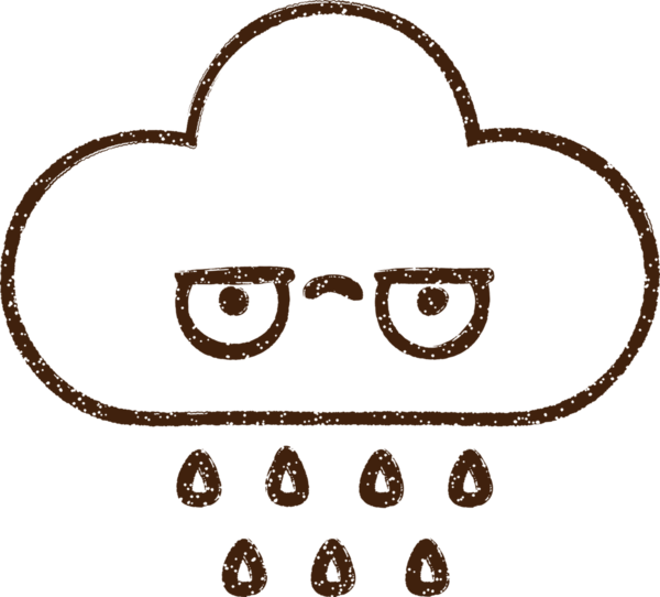 Bir insan tarafından çizilmiş bulut kömürü çizimi