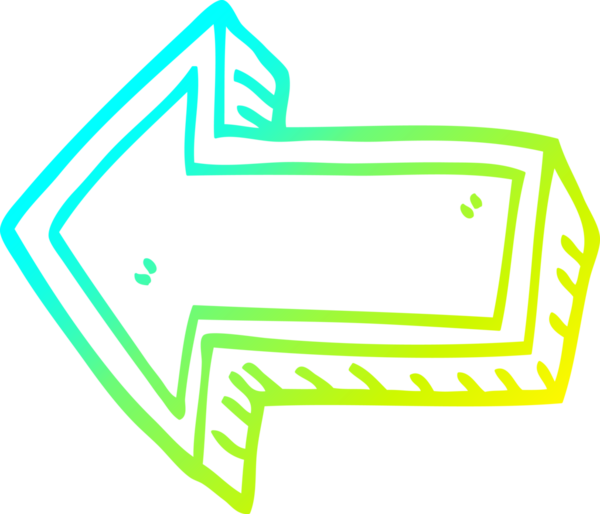 Bir insan tarafından çizilen çizgi film okunun soğuk gradyan çizimi