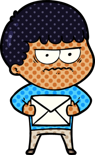 Bir insan tarafından çizilmiş rahatsız bir adam.