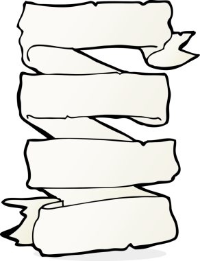 bir insan tarafından çizilmiş karikatür Heraldik parşömen afişi