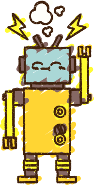 Arızalı Robot Tebeşiri Bir insan tarafından çizilmiş