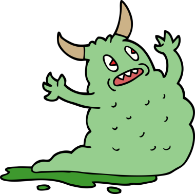 Bir insan tarafından çizilmiş karalama iblisi.