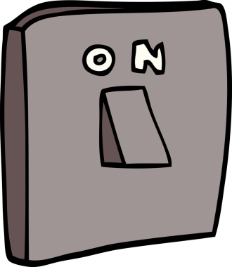 Bir insan tarafından çizilmiş çizgi film karalaması.