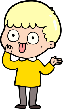 Bir insan tarafından çizilmiş çizgi film adamı.