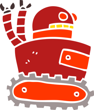 Bir insan tarafından çizilmiş karalama robotu.