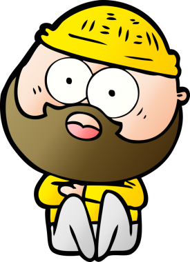 Çizgi film bir insan tarafından çizilmiş sakallı adamı şaşırttı