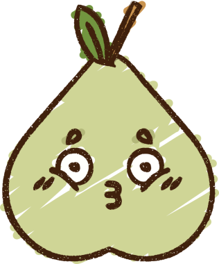 Bir insan tarafından çizilen Armut Tebeşiri