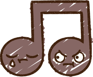 Bir insan tarafından çizilen Müzik Notu Tebeşiri