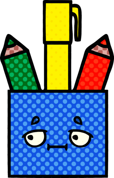 Bir insan tarafından çizilmiş bir kalem kapının çizgi roman stili