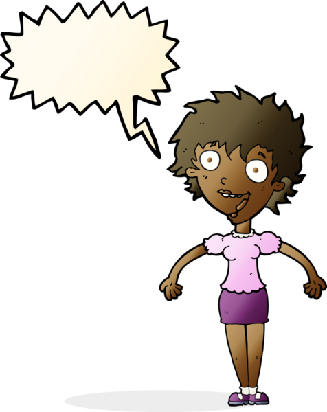 Bir insan tarafından çizilmiş konuşma balonu olan heyecanlı bir karikatür.