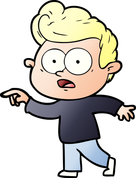 Bir insan tarafından çizilmiş çizgi film bakışlı adam.