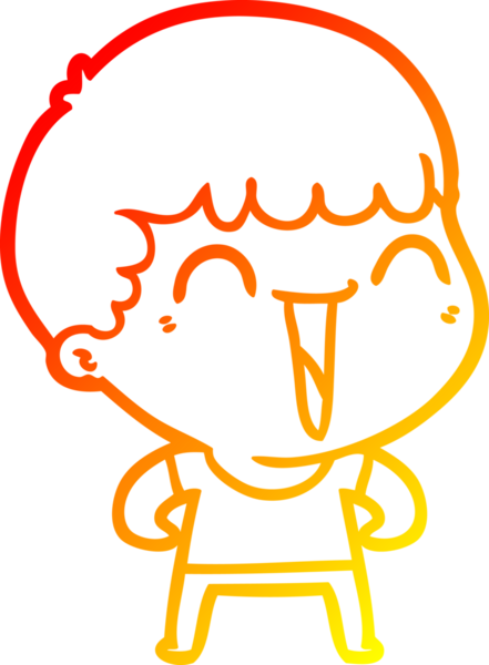 Bir insan tarafından çizilmiş mutlu bir adamın çizgi çizimi.