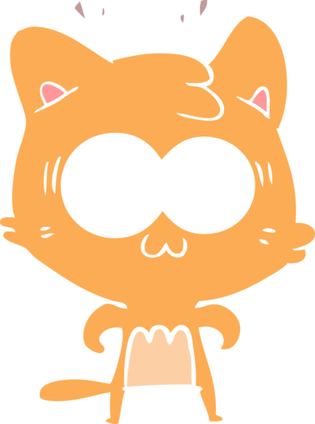 Bir insan tarafından çizilmiş düz renkli çizgi film.