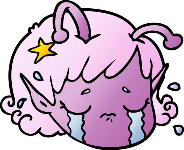 Uzaylı uzaylı kız suratını bir insan çizmiş.