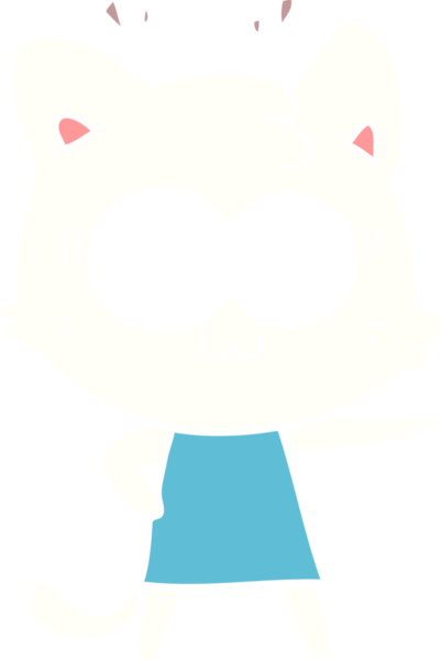 Bir insan tarafından çizilmiş düz renkli çizgi film.