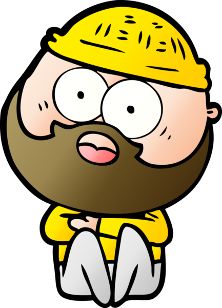 Çizgi film bir insan tarafından çizilmiş sakallı adamı şaşırttı