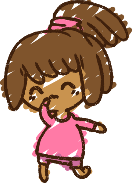 Bir insan tarafından çizilen Dans Eden Kadın Tebeşiri