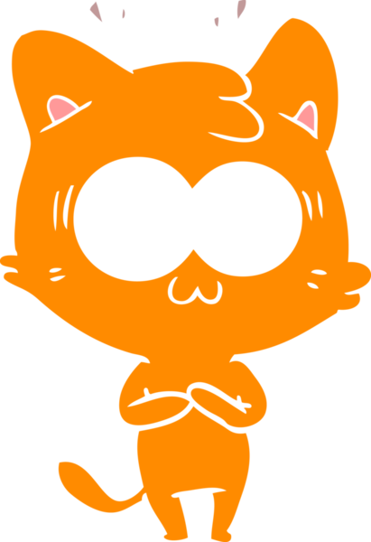 Bir insan tarafından çizilmiş düz renkli çizgi film.