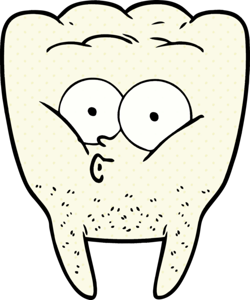 Bir insan tarafından çizilmiş bir çizgi film ıslık dişi.