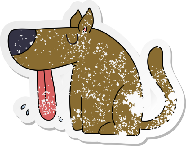 Bir insan tarafından çizilmiş garip bir el çiziminin sıkıntılı çıkartması.