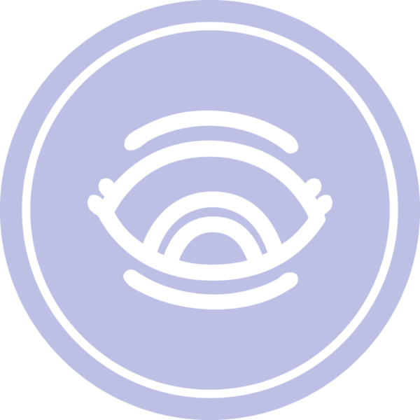 bir insan tarafından çizilmiş göz yuvarlak simgesi.