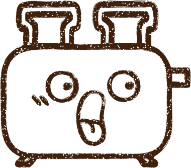 Bir insan tarafından çizilmiş tost makinesi kömürü.