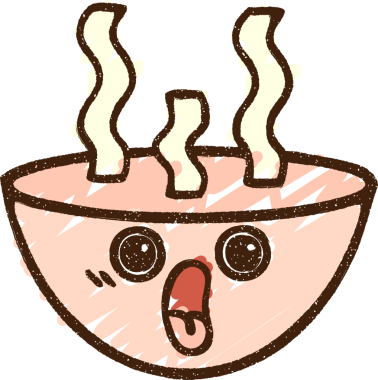 Bir insan tarafından çizilen Sıcak Çorba Tebeşiri