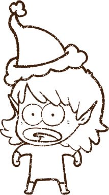 Bir insan tarafından çizilen Noel Uzaylı Kömürü