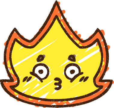 Bir insan tarafından çizilen Alev Tebeşiri