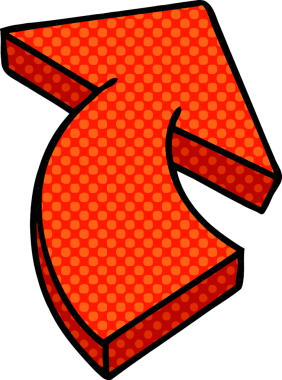 bir insan tarafından çizilmiş çizgi roman tarzı tuhaf bir çizgi film oku