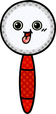 Bir insan tarafından çizilmiş bir büyüteçin çizgi roman tarzı karikatürü