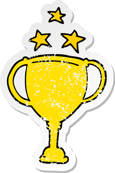 Bir insan tarafından çizilmiş spor karikatürü etiketi.