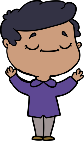 bir insan tarafından çizilmiş barışçıl bir adam.