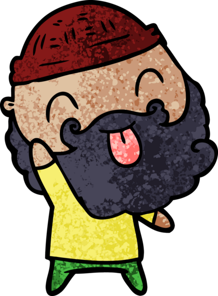 Bir insan tarafından çizilmiş sakallı bir adam.