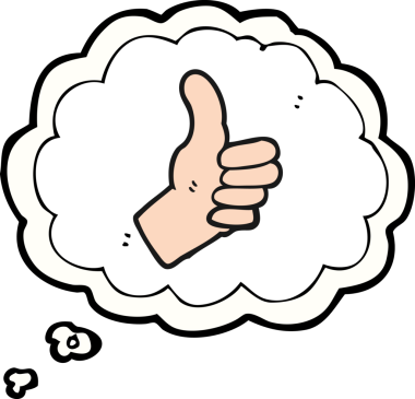 Serbest çizilmiş düşünce balonu karikatürü bir insan tarafından çizilmiş işaret.