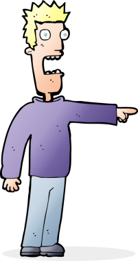 Bir insan tarafından çizilmiş karikatür.